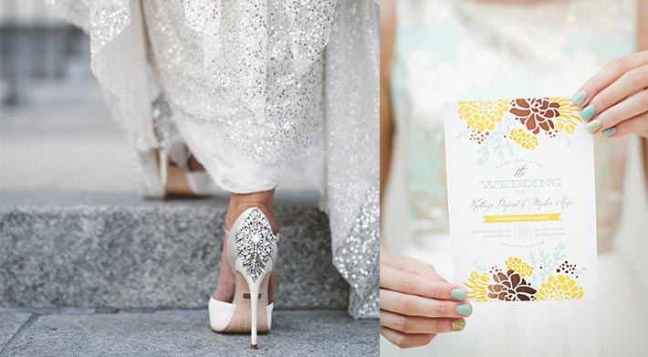 modern wedding shoes with diamonds on heel