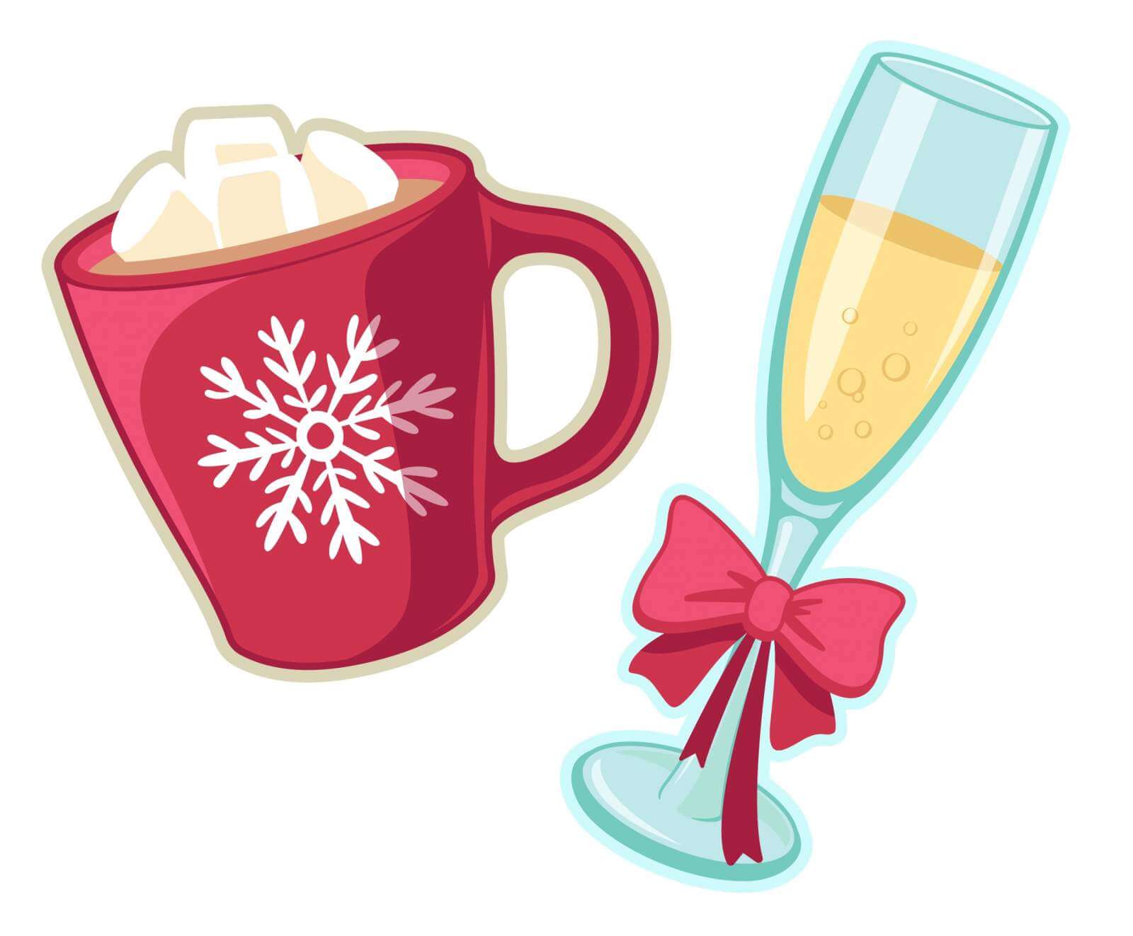 christmas nightcaps and cozy drinks props 