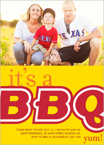 Big BBQ Summer Invitation