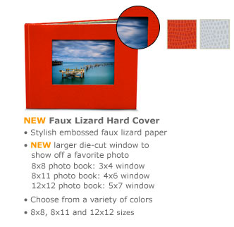 NEW Faux Lizard Hard Cover