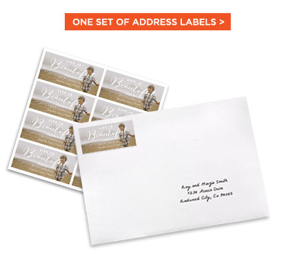 ONE SET OF ADDRESS LABELS
