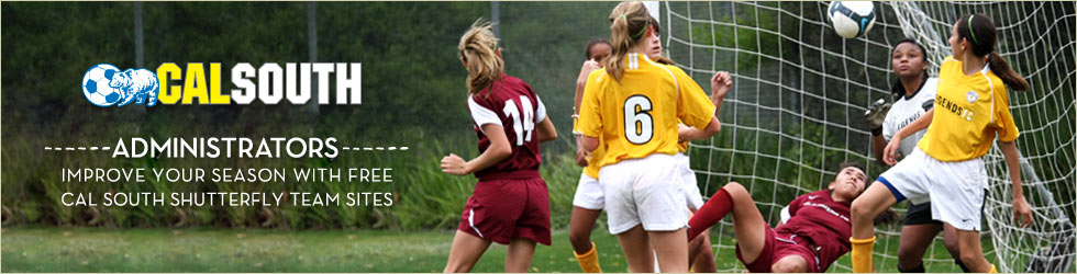 ADMINISTRATORS - IMPROVE YOUR SEASON WITH YOUR FREE CAL SOUTH SHUTTERFLY TEAM SITES