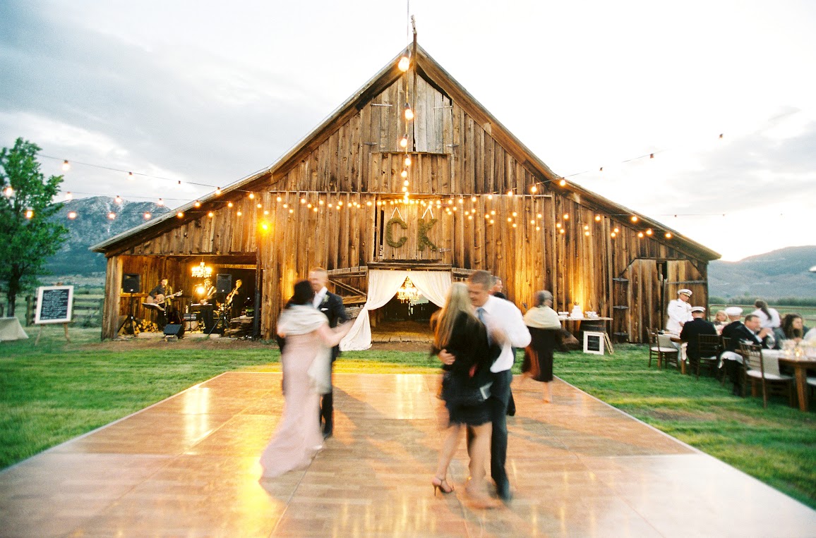 Farmhouse wedding reception venue.