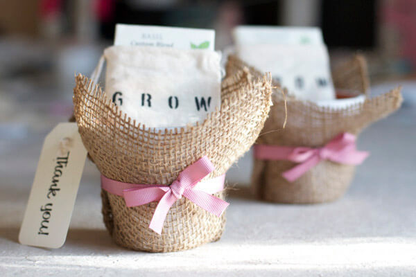 grow themed baby shower favor 