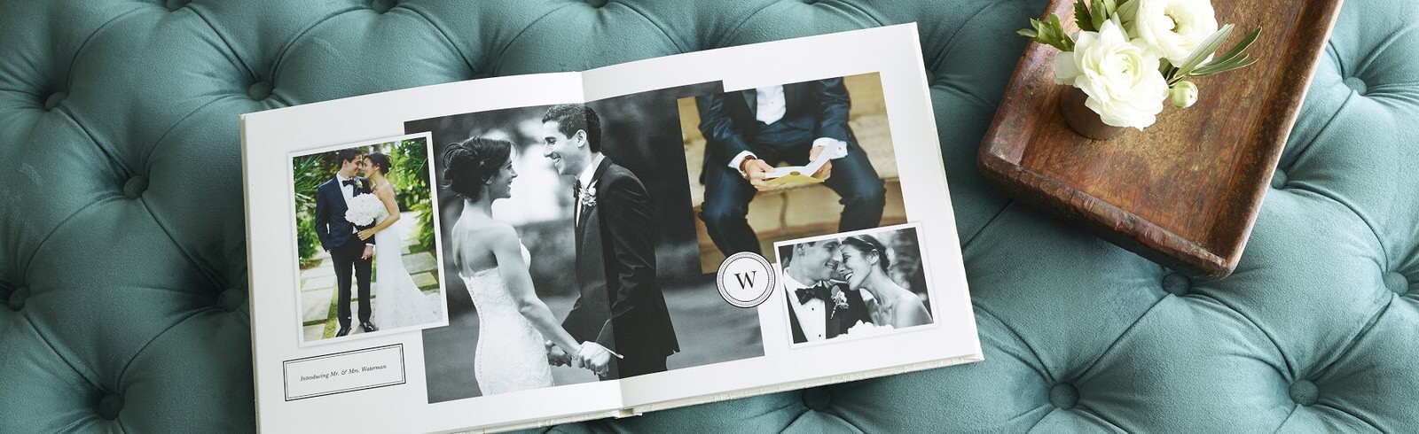 A wedding photo book.