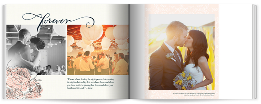 A contemporary photo book with watercolor images.