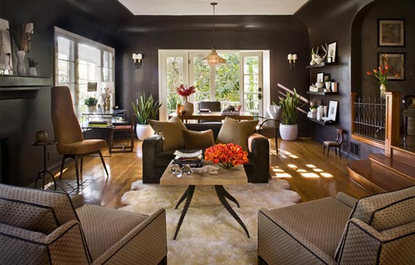 Black And Brown Fun Living Room