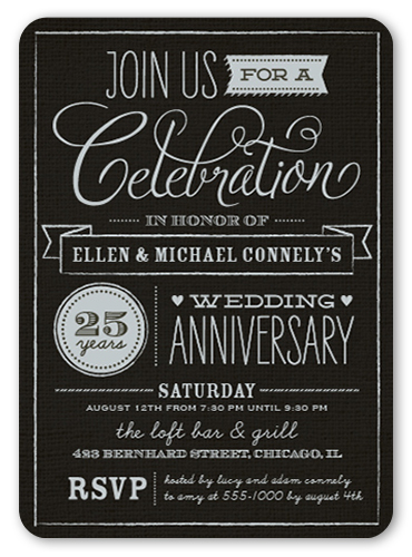 25th Anniversary Party Ideas and Themes  Shutterfly