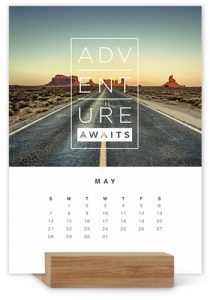 easel desk calendar