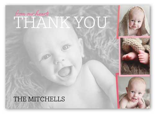 baby shower thank you card