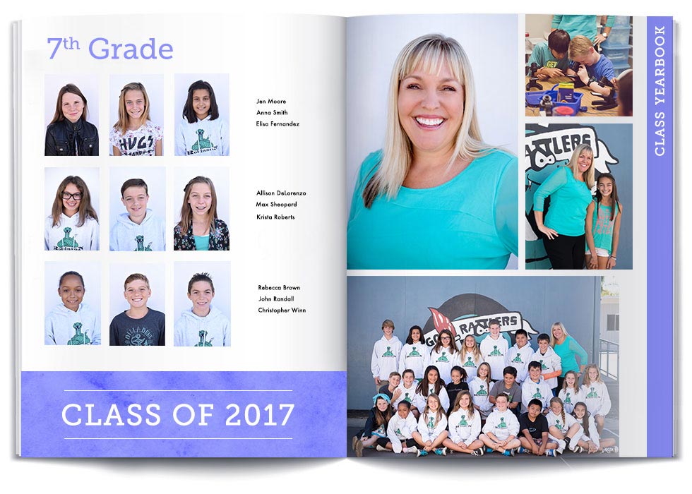yearbook assignments for middle school