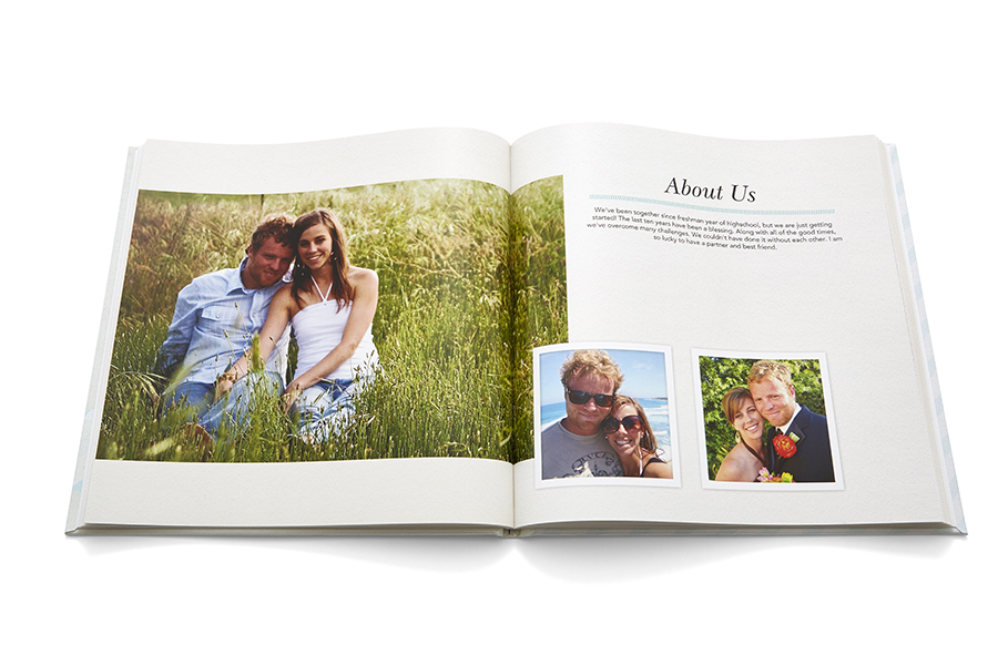 custom couple anniversary photo book