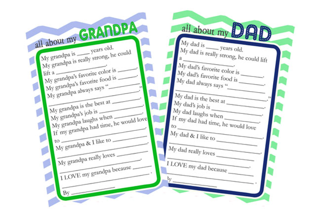 father's day questionnaire game