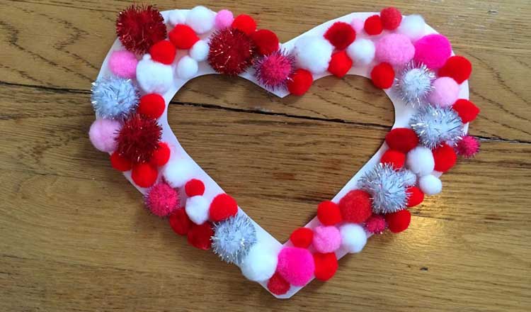 Colourful Beads Hanging Heart Valentine Wreath Drawer Knob Decoration Weddings