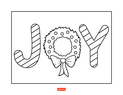 joy coloring page 