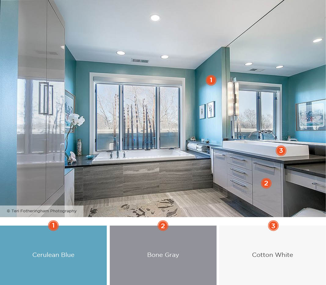 20 relaxing bathroom color schemes | shutterfly