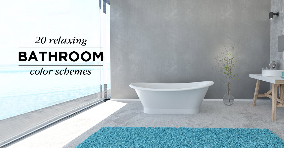 20 Relaxing Bathroom  Color  Schemes  Shutterfly