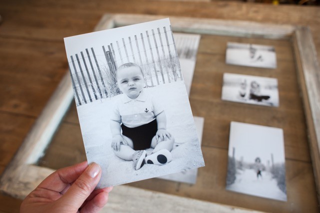 diy photo collage with photos of children