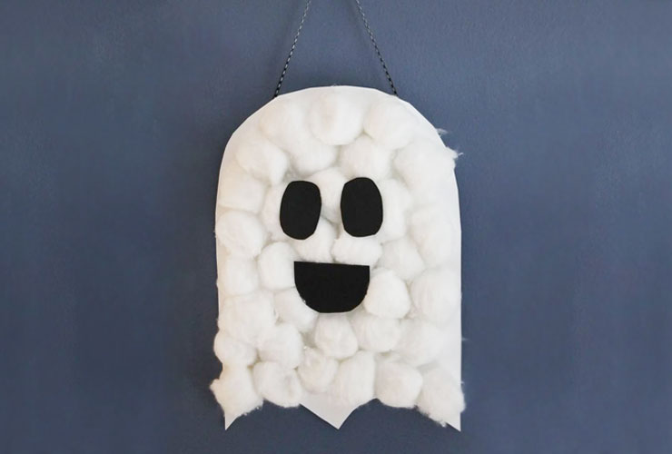 Friendly Cottonball Ghost