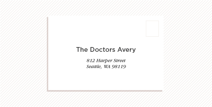 wedding invitation married couple both doctors with same last name