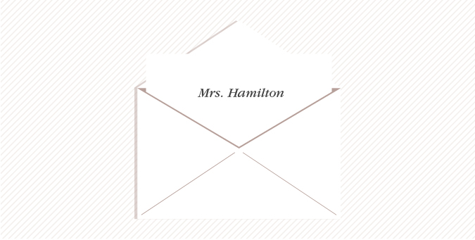 alternate wedding invitation to a widow