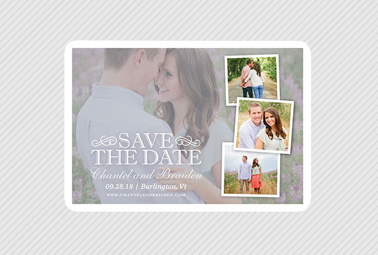 Save the date with multiple photos