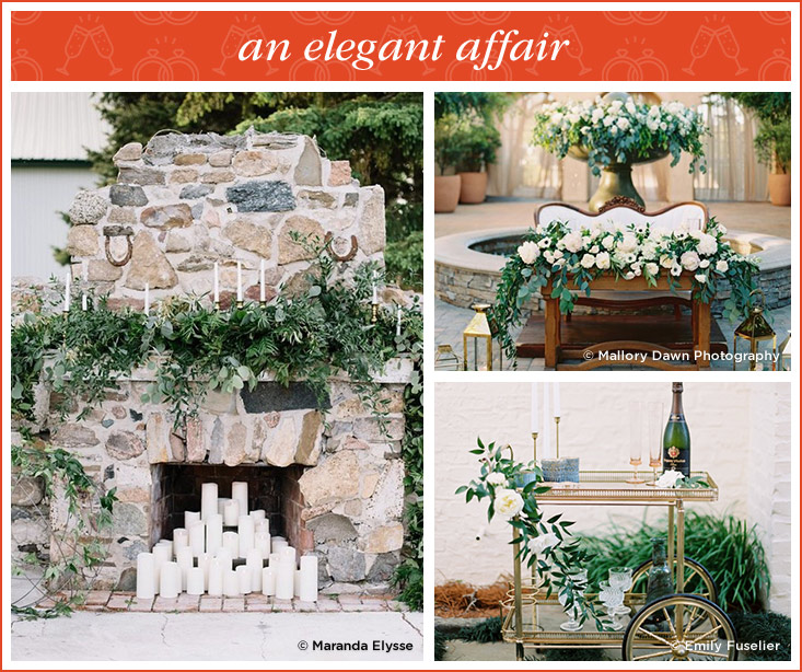 Elegant engagement party