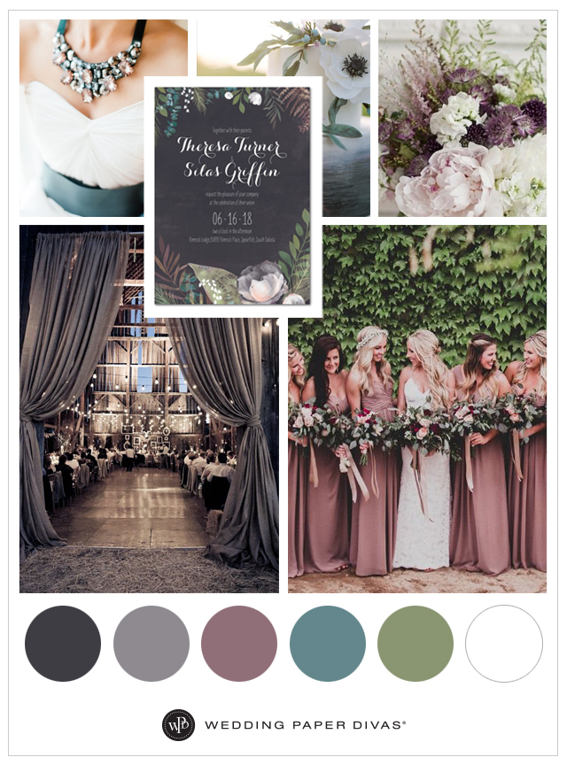 muted fall color wedding ideas and hues