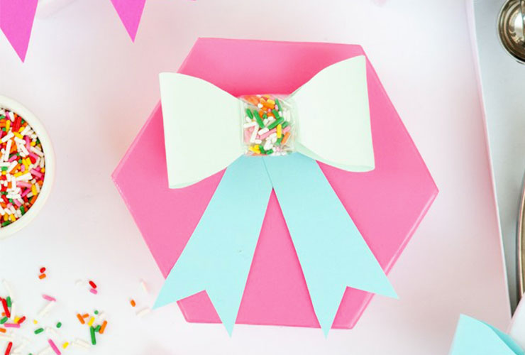 diy bow for gift box