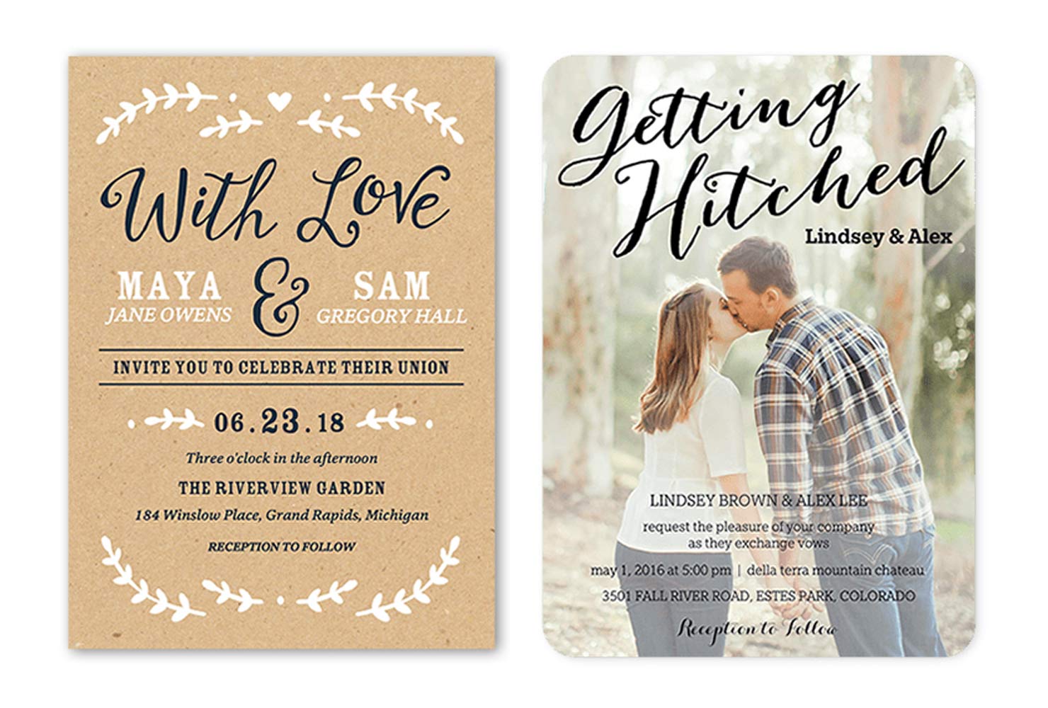 Wedding Invitations Samples