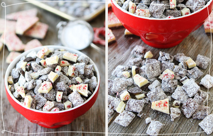 Peppermint Bark Chocolate Chex christmas gift