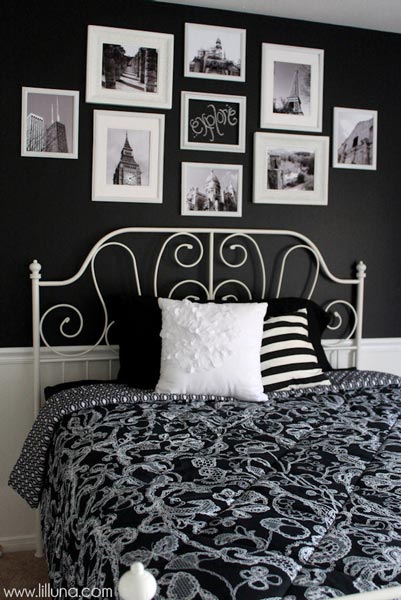 75 Stylish Black Bedroom Ideas And Photos Shutterfly - Black Painted Wall Ideas