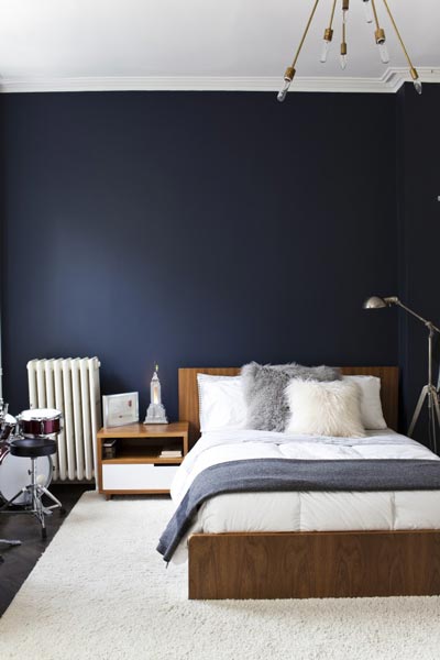 75 Brilliant Blue Bedroom Ideas And, Black Bedroom Furniture Light Blue Walls