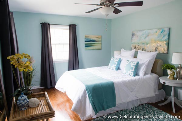 75 Brilliant Blue Bedroom Ideas And, Black Bedroom Furniture Light Blue Walls