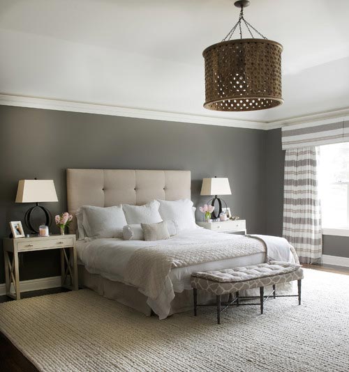 75 Gray Bedroom Ideas And Photos, Bedroom Ideas With Dark Grey Headboard
