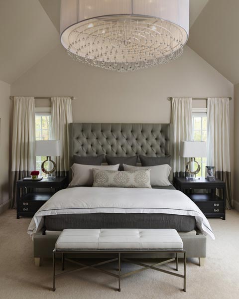 75 Gray Bedroom Ideas And Photos, Grey Headboard Room Design