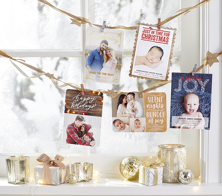 beautiful holiday cards with glitter