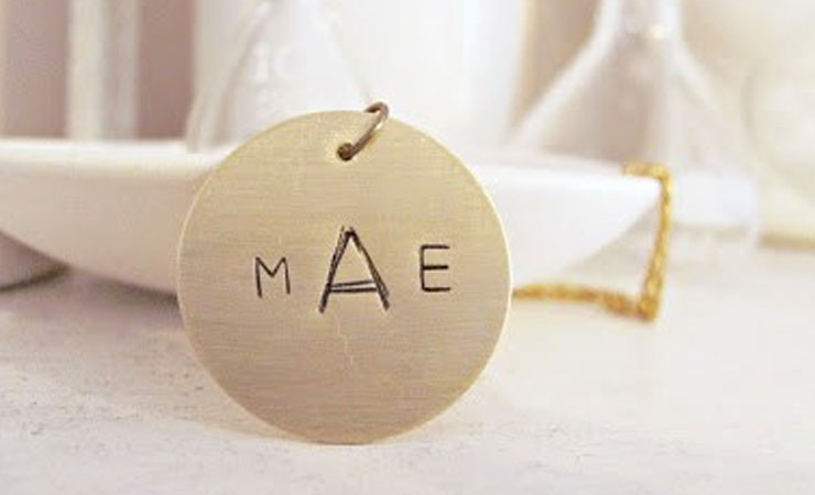 bridesmaid gift ideas monogram charm