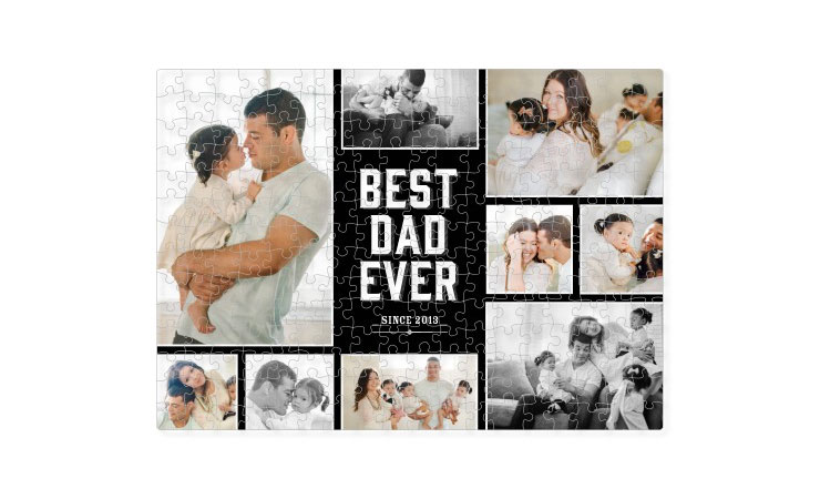 father bride gift photo puzzle