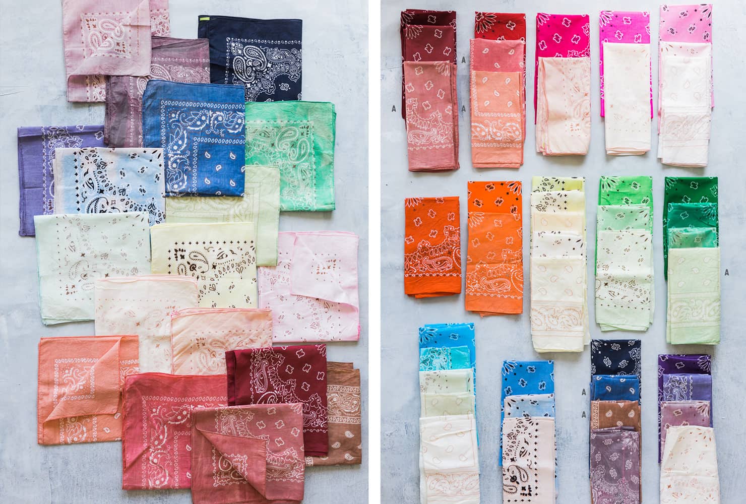 creative gift ideas dyed handkerchiefs width=