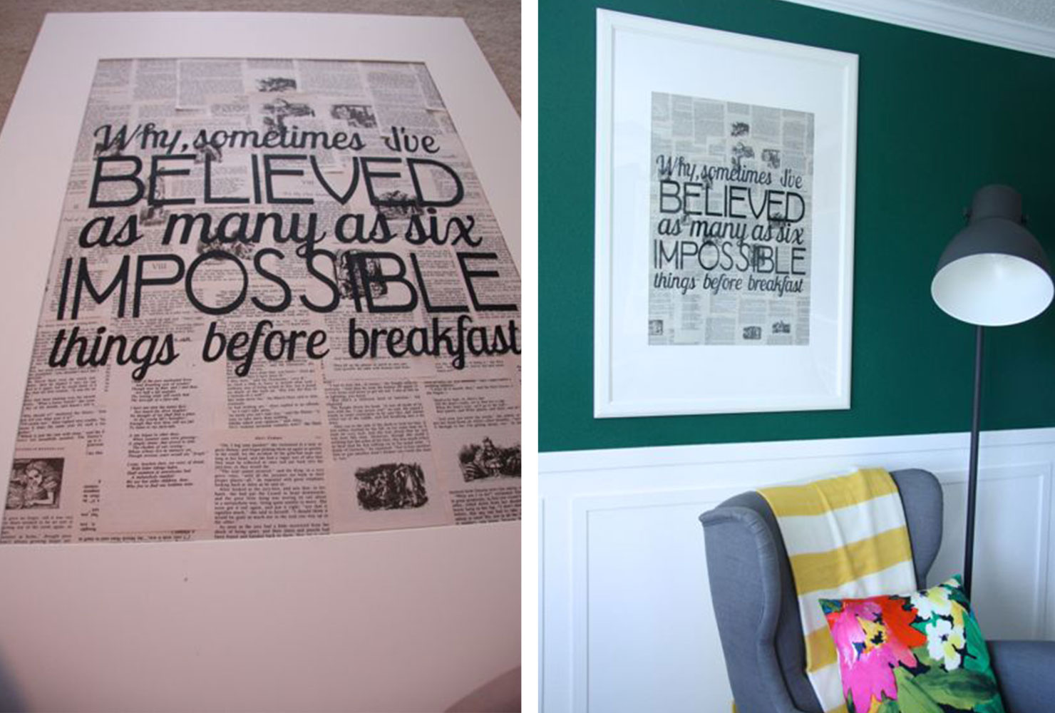 creative gift ideas newspaper art width=