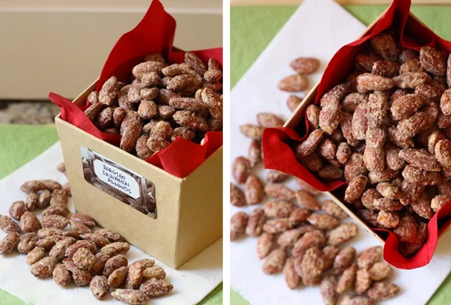 creative gift ideas roasted cinnamon almonds width=
