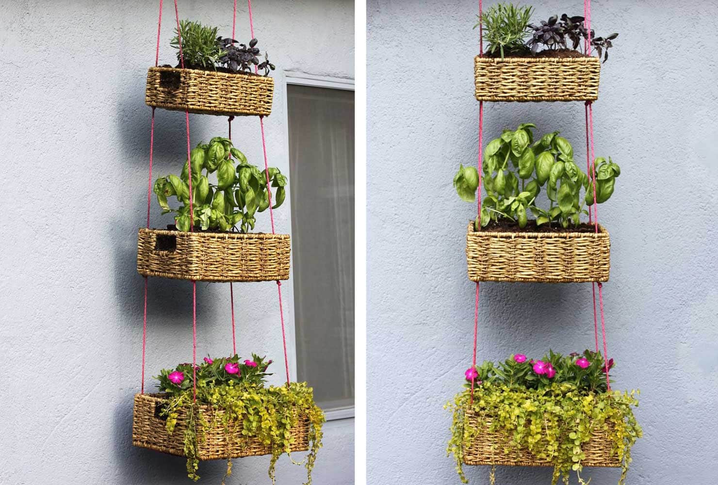 diy patio hanging basket garden width=