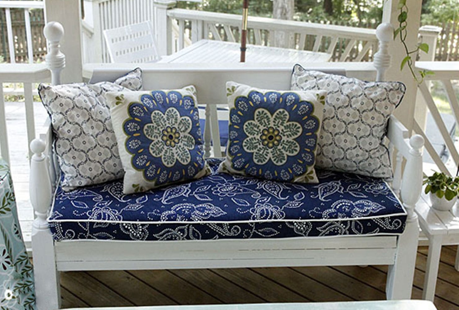 diy patio patterned cushion width=