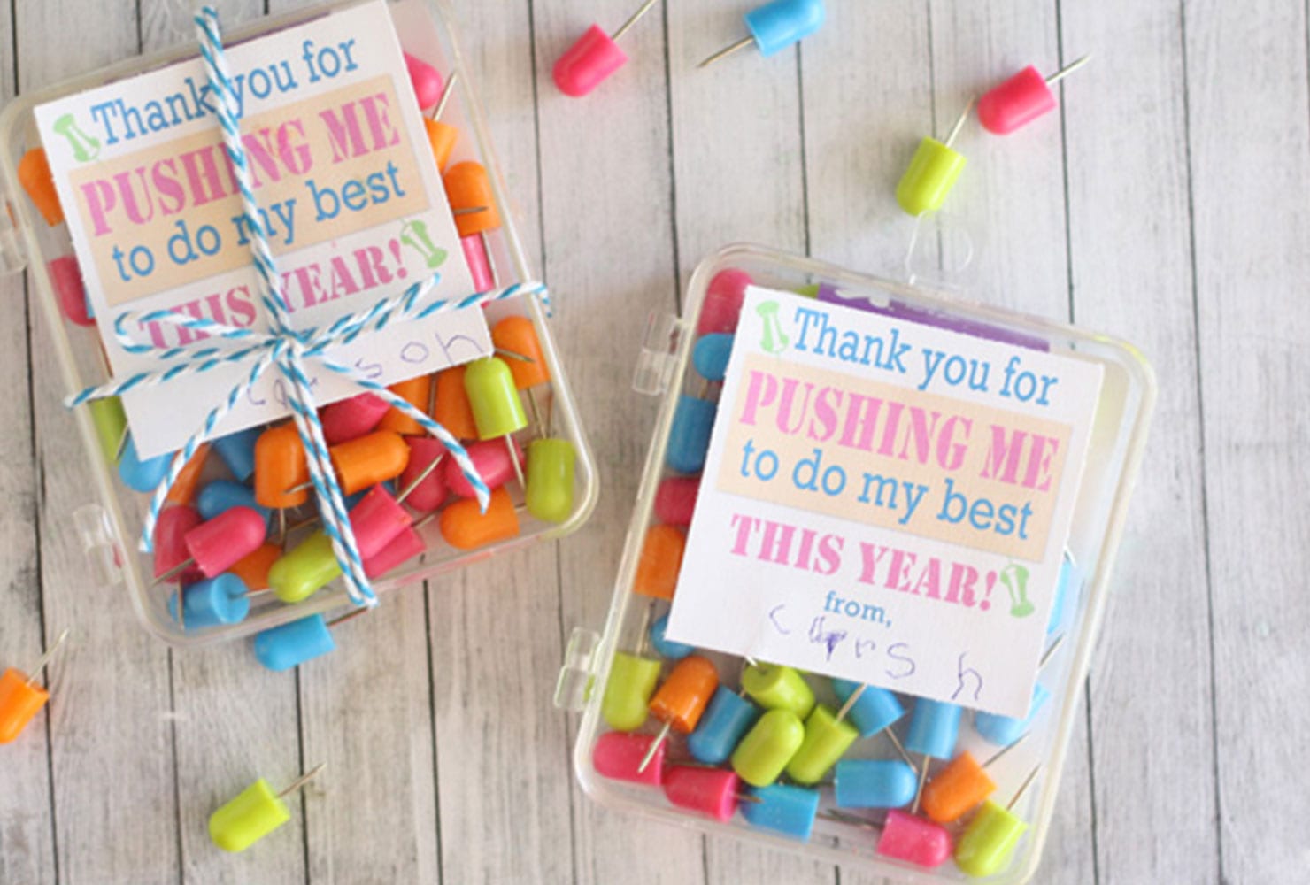 Teacher Appreciation Week Gift Ideas Push Pins Width