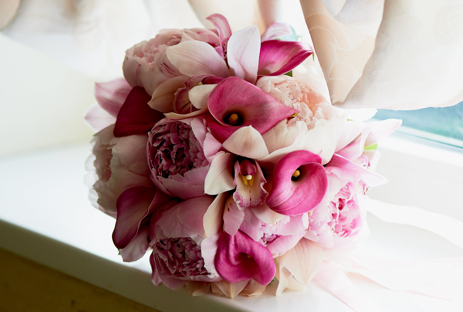 bouquet of calla lilies
