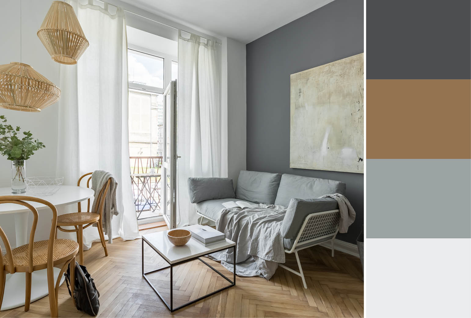 What Accent Colors Go With Gray Walls