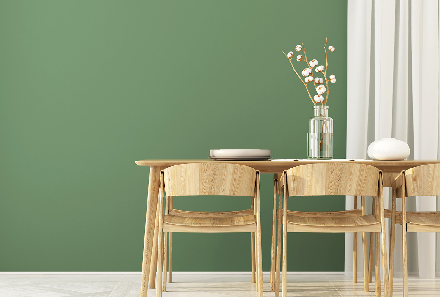 Dining Room Wall Color With Dark Baseboard